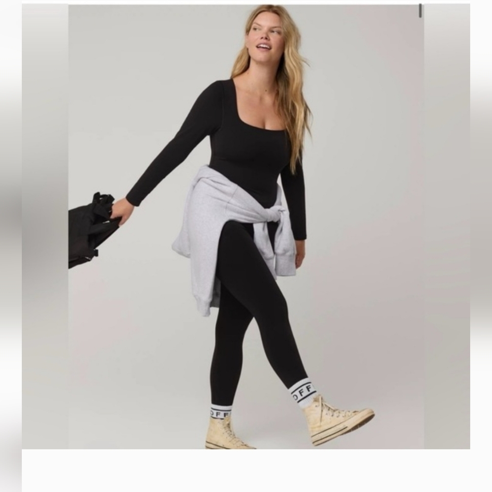 NWT Aerie Offline Black Long Sleeve Catsuit